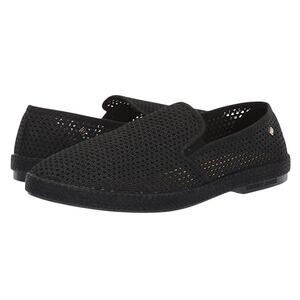 Rivieras Womens Classic Mesh Slip On Shoes Size 7.5 EU 38 Black NIB